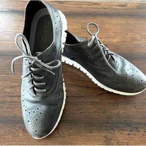 Cole Haan Zero Gravity gray leather shoes